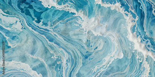 Abstract sea water wave ocean background.

