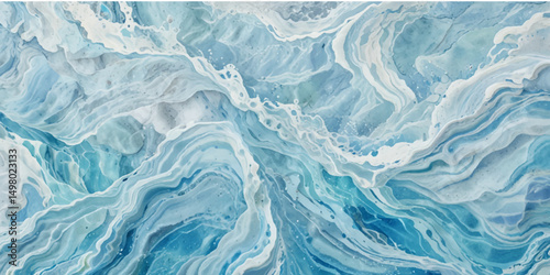 Abstract sea water wave ocean background.

