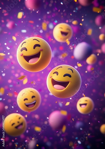 Happy Emojis Celebration.