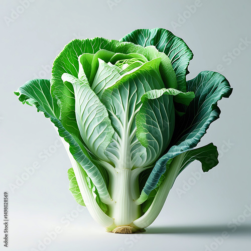 Fresh Head of Green Cabbage, Vibrant and Healthy