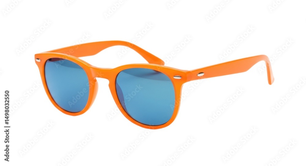 Fototapeta premium Orange sunglasses isolated on white background
