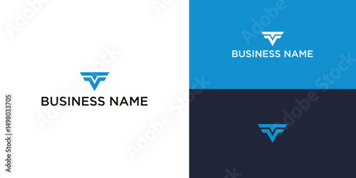 Creative TF Business Logo – Minimal Abstract Lettermark Design for Company Use
