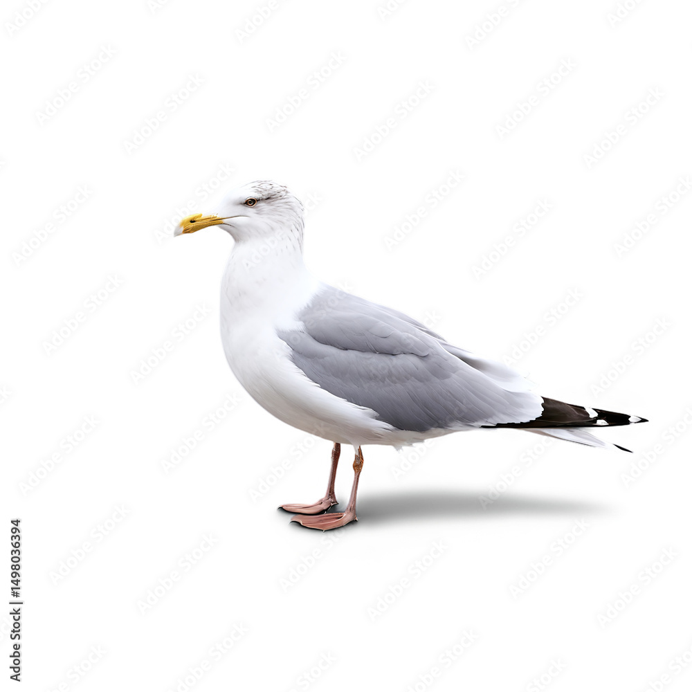 seagull isolated on transparent background