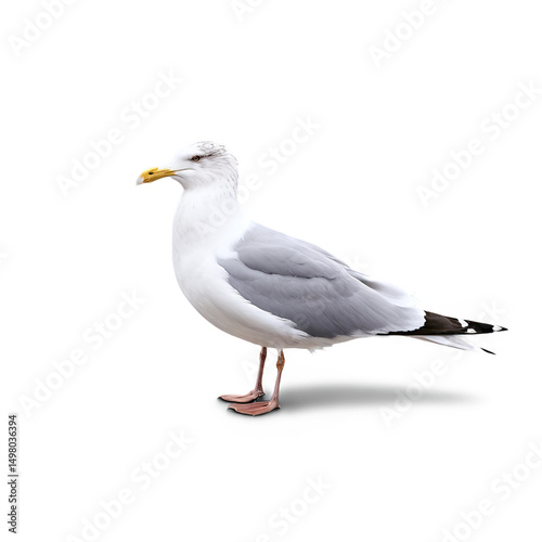 Obraz na płótnie seagull isolated on transparent background w salonie