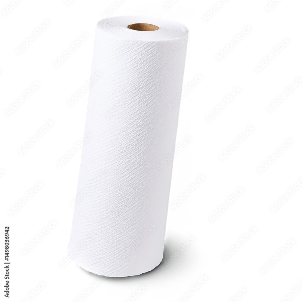 kitchen paper towel isolated on transparent background