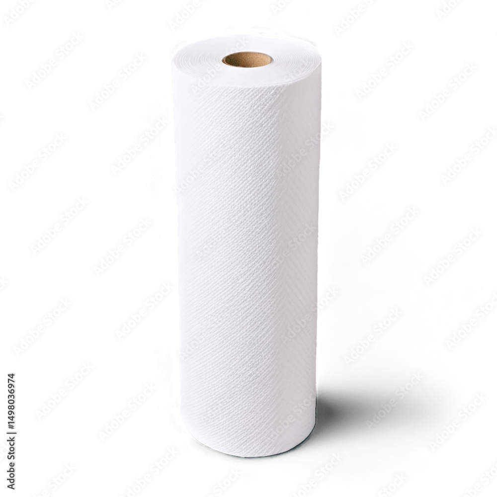 kitchen paper towel isolated on transparent background