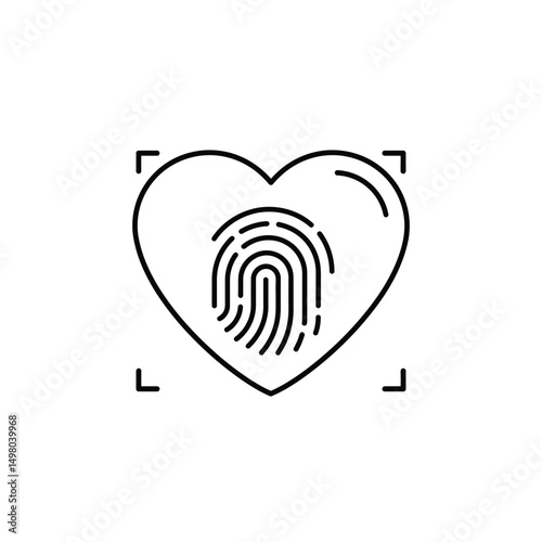 Red Heart Icon on white background. Set of love symbol for web site logo, mobile app UI design. Vector illustration flat style
