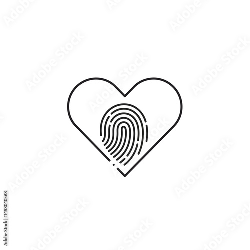 Red Heart Icon on white background. Set of love symbol for web site logo, mobile app UI design. Vector illustration flat style
