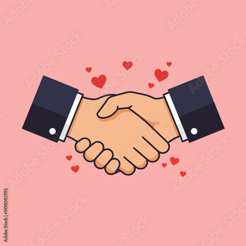 Red Heart Icon on white background. Set of love symbol for web site logo, mobile app UI design. Vector illustration flat style.