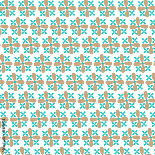 Elegant Seamless Floral Pattern-Hand Drown Botanical Design for Fabric & Print