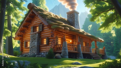 cartoonist house scene