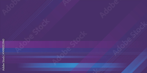 Abstract blue banner design vector, dynamic sporty horizontal background template with blue and yellow shapes for media promotion or web banner. eps10