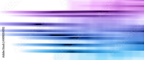 abstract blue and purple background with motion blur and halftone texture