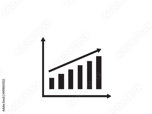 Graph icon upside