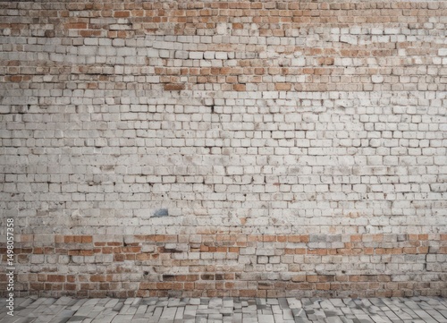 Aged white brick wall, heavily textured with grunge and weathering ,  whitewash,  aged,  pattern