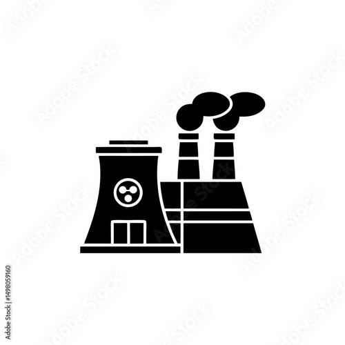 creative details  thermal power station icon vector illustration 