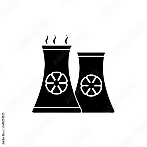 creative details  thermal power station icon vector illustration 