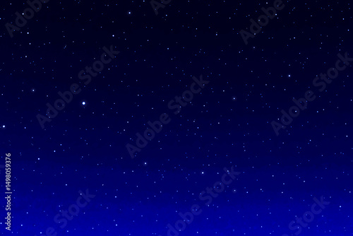 Fototapeta Naklejka Na Ścianę i Meble -  Dark blue galaxy space background. Starry night sky. Glowing stars in space.