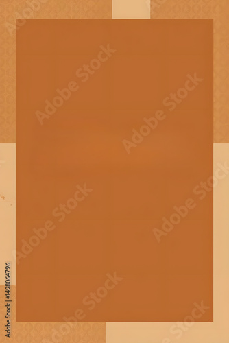 Simple abstract design with a warm orange color palette and textured patterns for copy space