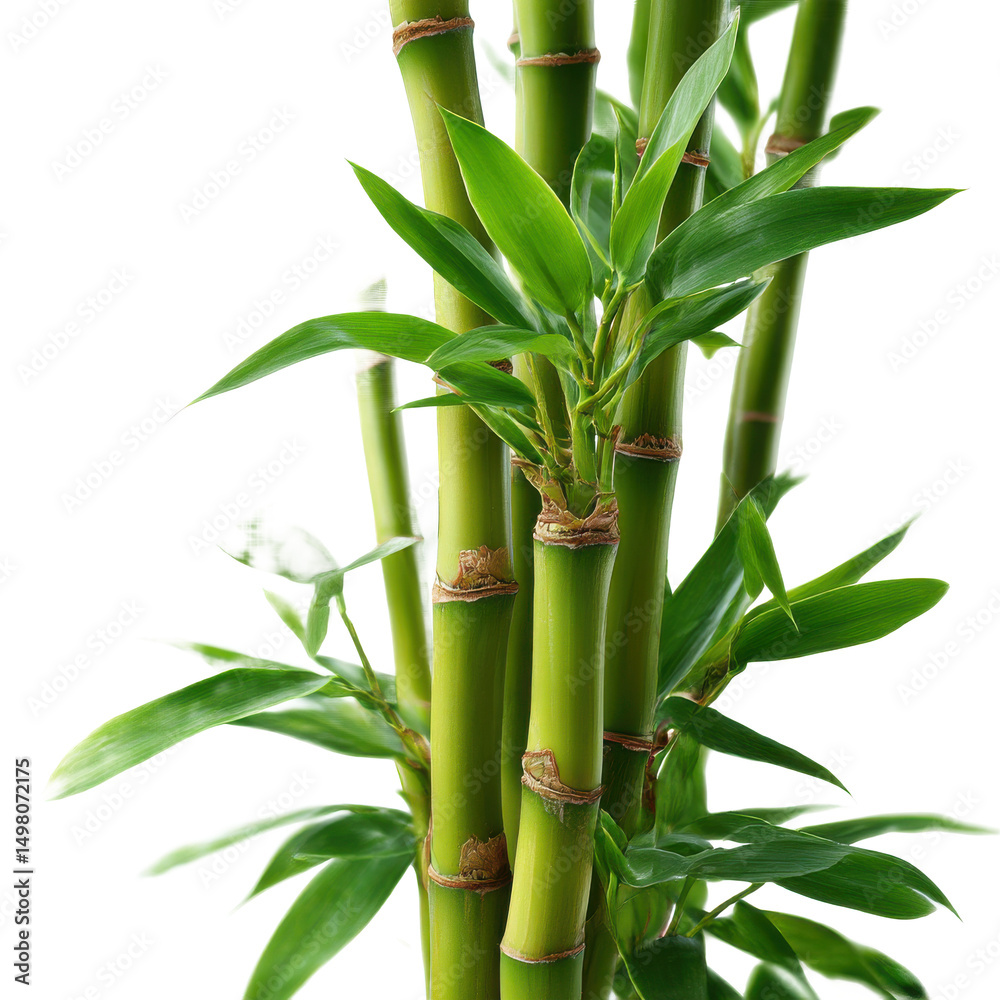 Obraz premium bamboo isolated on white background