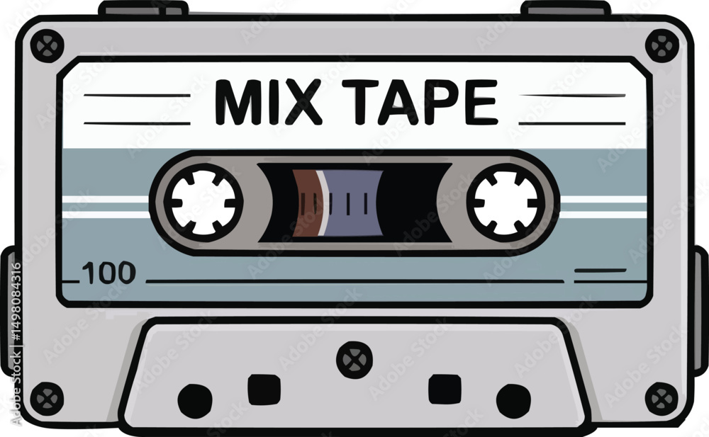 Obraz premium Cassette Vector Art