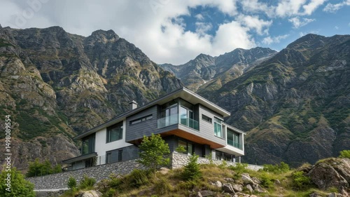 Wallpaper Mural Mountain home exterior contemporary style Torontodigital.ca