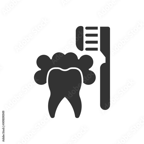 Toothbrush And Cleaning Icon Sign Symbol
