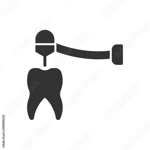 Drill Tooth Icon - Drilling Tooth Icon