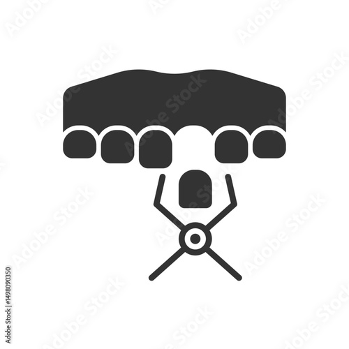 Dental Forceps Icon - Tooth Pulling Tool Icon