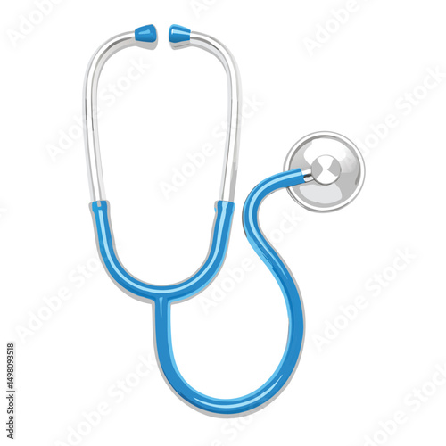 vector stethoscope on white background