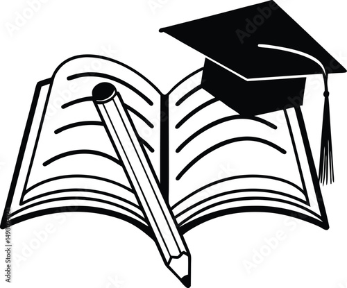 graduation cap and diploma