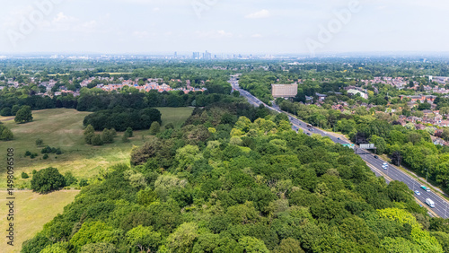 Wythenshawe Park towards Manchester