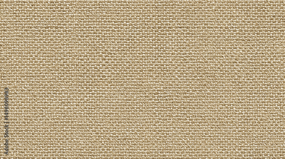 Fototapeta premium Seamless pattern of natural beige fabric texture for design use