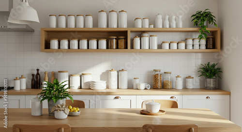 Cozinha branca, clean, utensilios, casa photo
