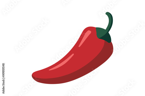 Red Chili Pepper Vector Spicy Hot Food Illustration Clipart