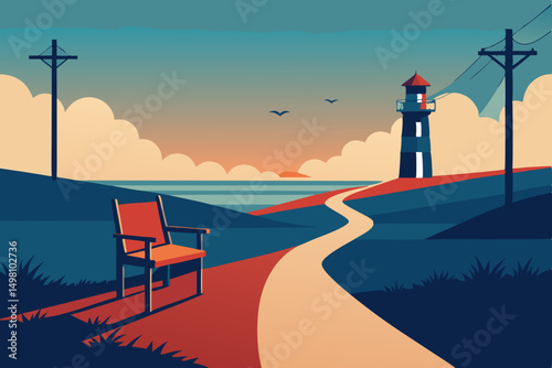wind turbine on the beach