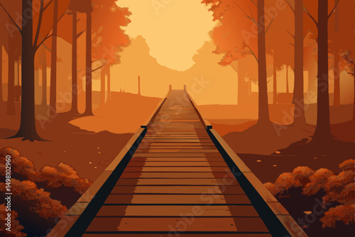 path in autumn park