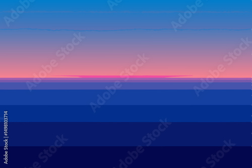  the horizon is a gradient of blue and pink 