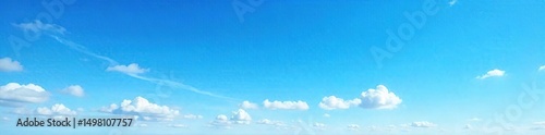 Vast, cloudless expanse of daytime sky, brilliant blue stretching to the horizon Perfect for backgrounds or travel imagery Serenity, peace, and open space are evoked , fresh, beautiful