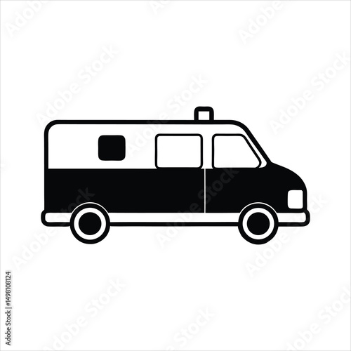 vector illustration of a ambulance