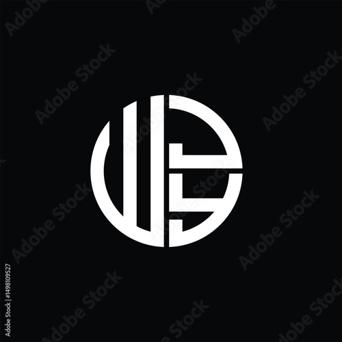 Free Download WJY logo WJY icon WJY monogram WJY letter minimalist Circle flat Unique modern abstract logo design. - GFXLoad