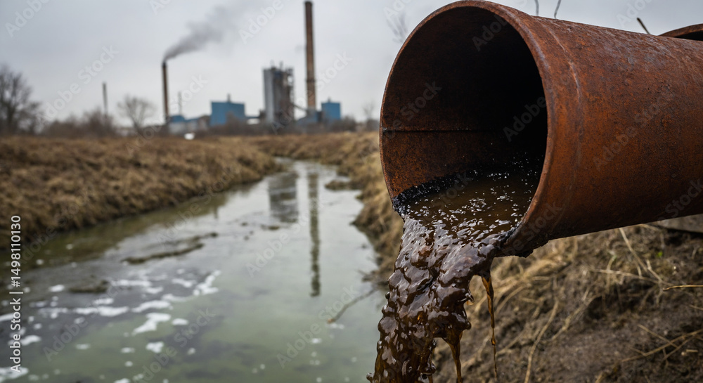 custom made wallpaper toronto digitalRusted pipe leaking waste in factory setting