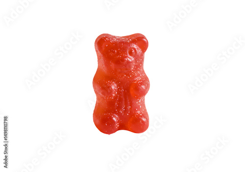 Red Gummy Bear: Delicious Candy Image