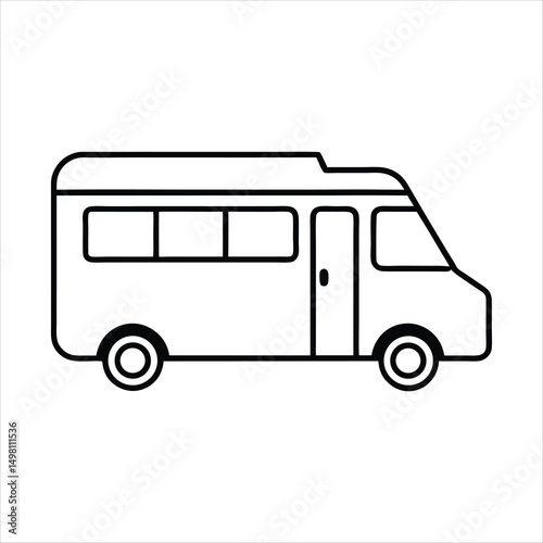 vector illustration of a bus