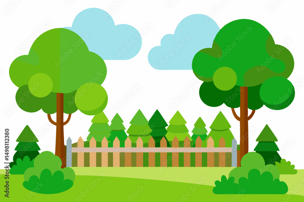 Obraz premium landscape with trees