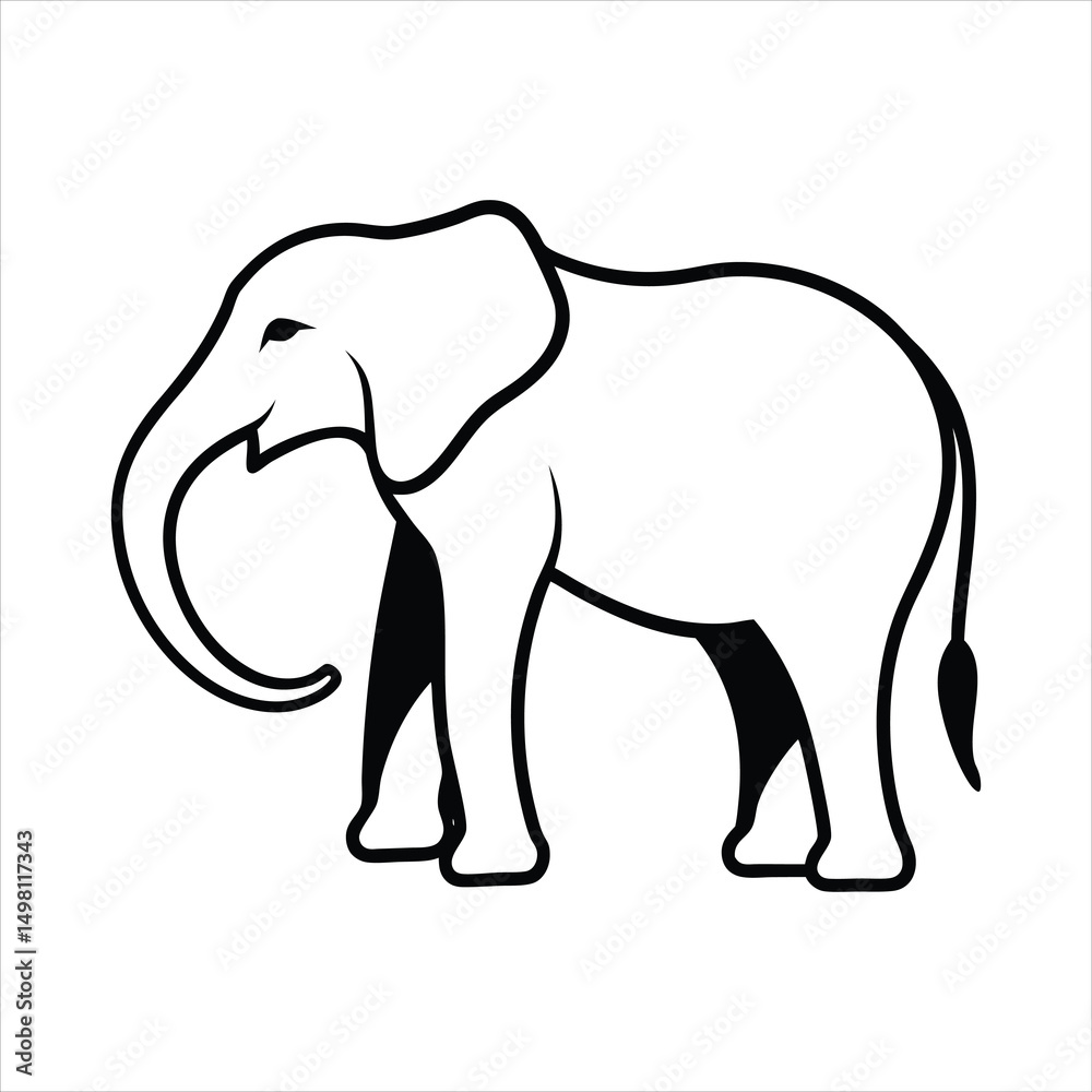 Obraz premium elephant vector illustration