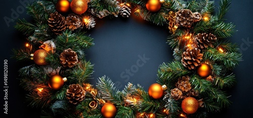 Luminous Christmas Wreath: Festive Holiday Decor