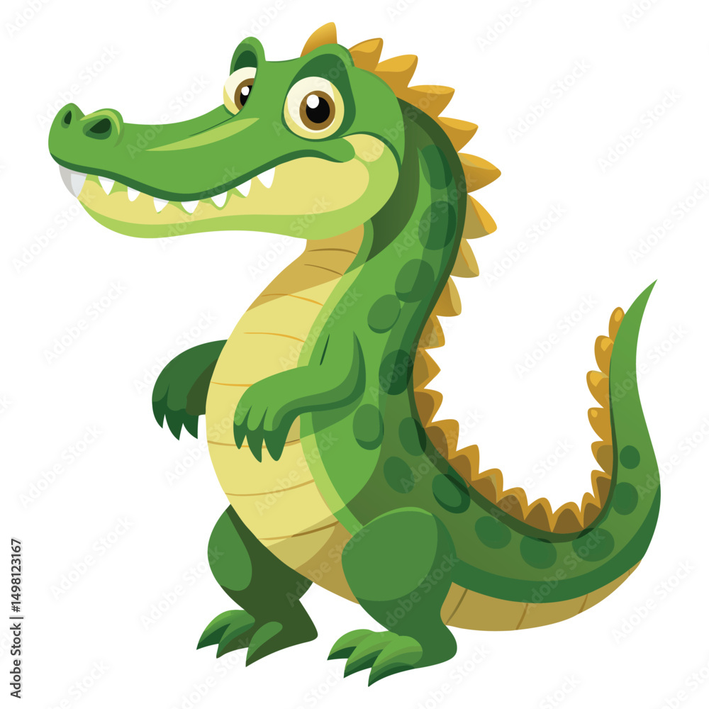 Fototapeta premium Clumsy crocodile
