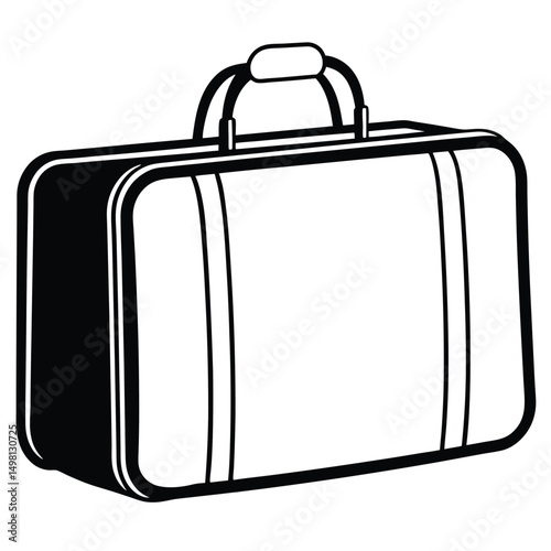 suitcase isolated on white background