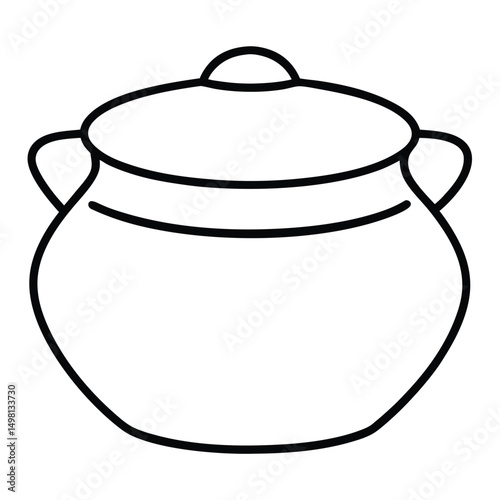 clay pot vector illustration